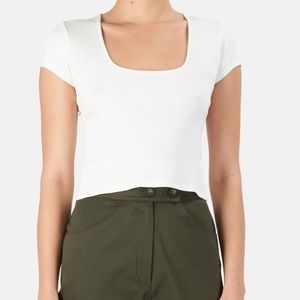 Bundle of TWO Ribbed Target Tops